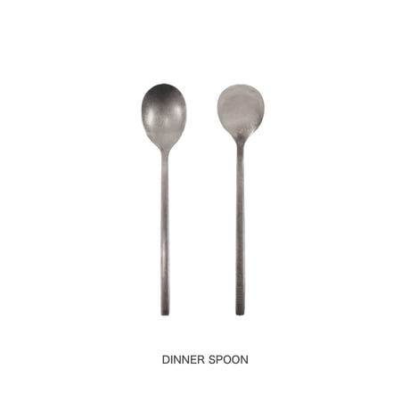 GRACE CUTLERY DINNER / DINNER SPOON , FORK , KNIFE セット / スプーン フォーク ナイフ / マットなステンレス カトラリー