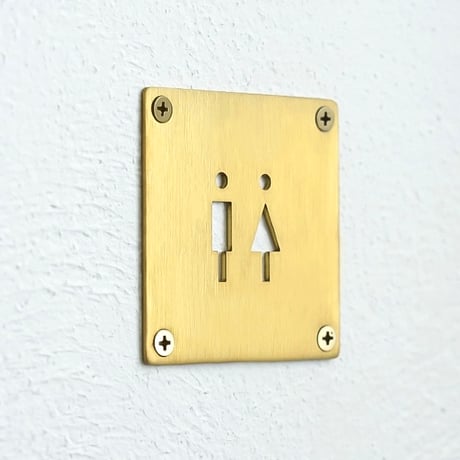 toilet " SIGN PLATE / Lサイズ / stainless , iron , brass / スタイリッシュ / シンプル / サインプレート