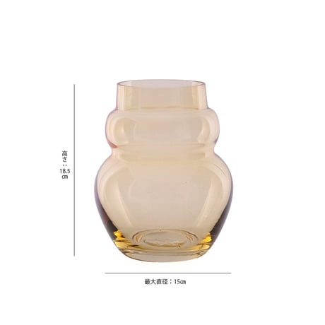 BLOW FLOWER VASE / 愛らしいデザインのカラーフラワーベース / 花瓶 / ガラスベース