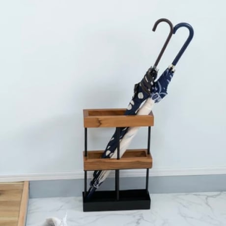 UMBRELLA STAND / チーク材 × スチール / アンブレラスタンド / Rectangle , Triangle / 傘立て