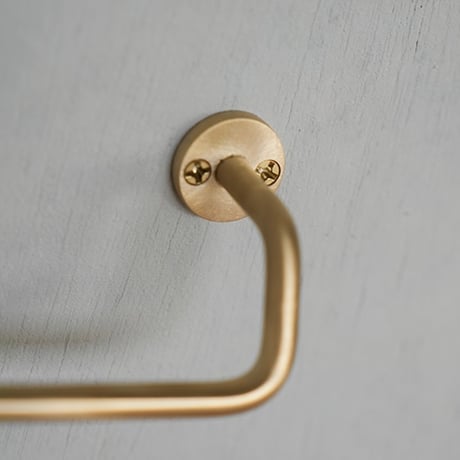 KT brass towel holder / 真鍮の美しいフォルムのタオルホルダー / タオルハンガー S . Mサイズ