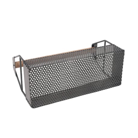 INDUSTRIAL TOOL TOTE / POSTGENERAL / 道具や観葉植物の鉢なども入れられるようにメッシュ状のアイアンシートを使用