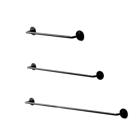 Iron Towel Hanger / 程良いボリューム感とシンプルなデザインが空間をスタイリッシュに / 280 / 430 / 680 ハウスパーツ / タオルハンガー / BLACK