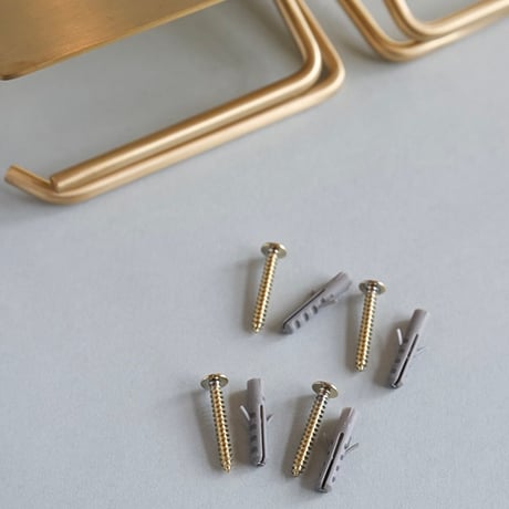 Put ブラス トイレットペーパーホルダー ダブル / スタイリッシュな機能美を兼ね備えた真鍮製ハウスパーツ