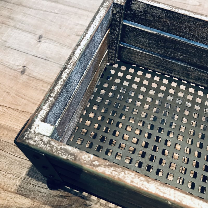 レクトプランターBOXスタンド80×16×62 パイン材 アイアン 古材風 レクトプランターBOXスタンド80×16×62 パイン材 アイアン 古材風