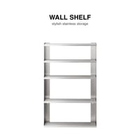 STAINLESS SHELF / スタイリッシュで無機質な自立も可能なウォールシェルフ