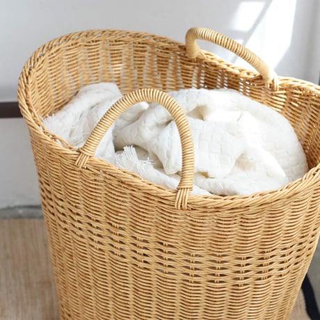 UTILE NAIR LAUNDRY BASKET / ランドリーバスケット / 水に強いポリプロピレン・ポリエチレンチューブを使って手作業で編まれたバスケット。