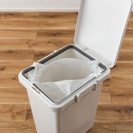 HANDLE DUST BOX / WHITE , BEIGE , GREEN / 暮らしに馴染やさしいニュアンスカラーと機能的なハンドル設計のダストボックス
