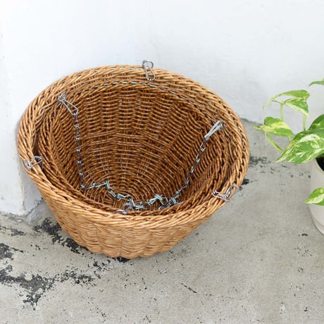 HANGING BASKET / ハンギングならではの立体的なディスプレイが楽しめるバスケット / ナチュラル , ブラウン