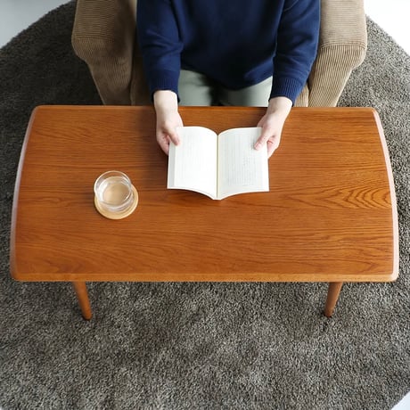HIGH TABLE  - norton-  / ハイテーブル  H600mm / ソファテーブル / 棚板付き / サイズ : W900xD450✕H600mm / オーク突板 , ラバーウッド