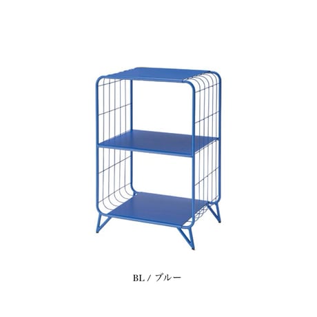 WIRE DESIGN shelf / BEIGE , ORANGE , BLUE / シンプルなフォルムと開放感のあるアクセントシェルフ