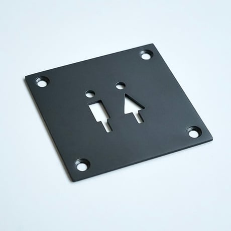 toilet " SIGN PLATE / Lサイズ / stainless , iron , brass / スタイリッシュ / シンプル / サインプレート