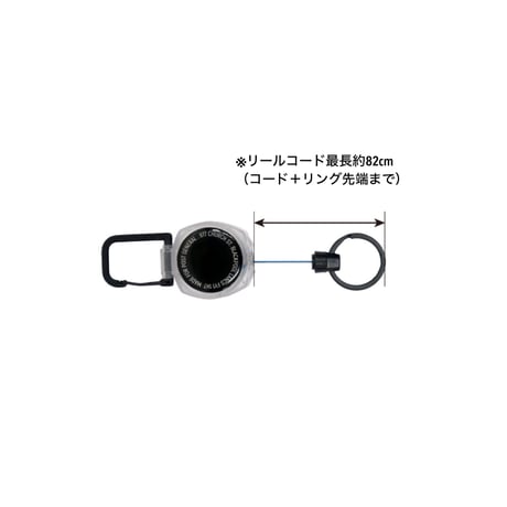 3COLOR CORD REEL KEY HOLDER / 鍵やIDケースをスマートに携帯できるリール式キーホルダー / コード82cm