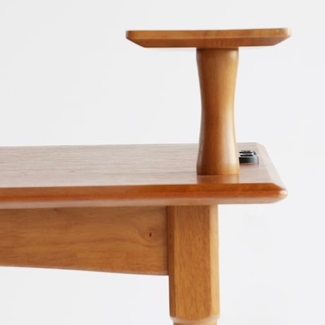 HALF ROUND TABLE + SHELF TABLE 1200 / オーク材の木目が美しいハーフラウンドテーブル / ダイニングテーブル / 2人掛けテーブル