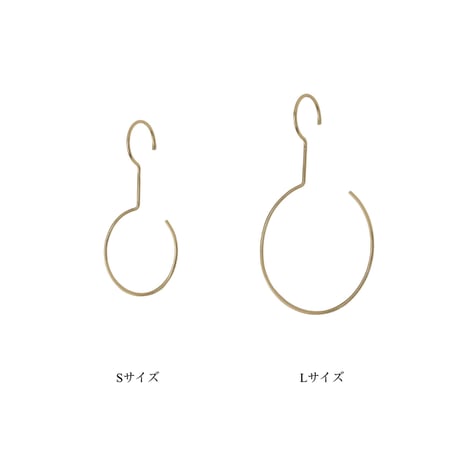 ROUND hook hanger 02 / 空間にさりげない華やかさを添えてくれる上品な佇まいのフック / Sサイズ , Lサイズ