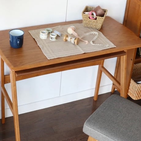 WOOD DESK / シンプルで美しいデザインの木製デスク / オーク材 突板