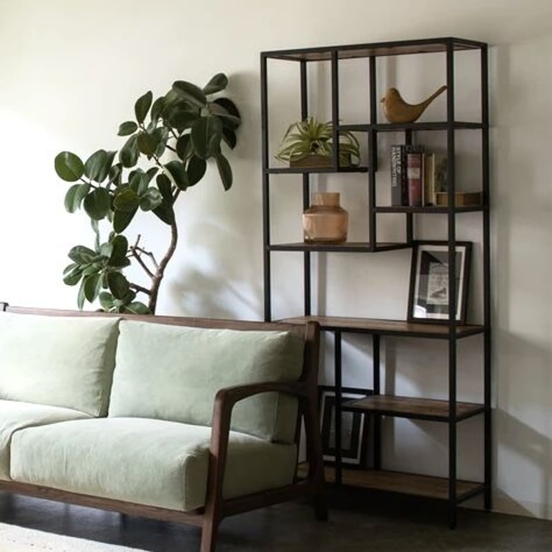 IRON + WOOD HIGH SHELF / マンゴー材 / W800×D350×H18