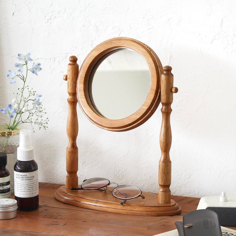 PINE WOOD STAND MIRROR / パイン材を使用したスタンドミラー / 鏡 /