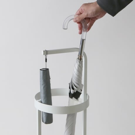 stylish umbrella stand 01 / circle / アイアンのみで構成されたスタイリッシュな傘立て / マットホワイト , マットブラック , ブルーグレー , ゴールド