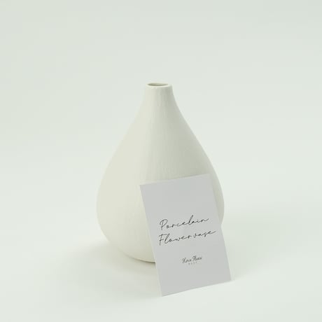 FLOWER VASE PUFFY（porcelain）/ パフィ/ マットな質感 磁器製のフラワーベース パフィ