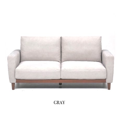 FABRIC SOFA /  ソファ / GRAY / NAVY /  KHAKI  / タモ材 / 帆布生地  / 2人掛けソファ / W1790×D860×H820mm SH420mm