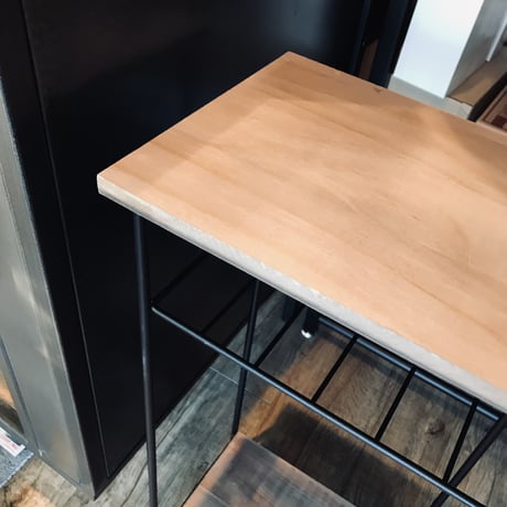 IRON×PINE WOOD RACK  BK / HIGH RACK / ラック / サイドテーブル / 収納棚 / 小物収納 サイズ : W28×D20×H60cm