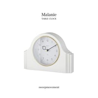 MALANIE STAND CLOCK / sweepmovement clock / テーブルクロック / 置き時計