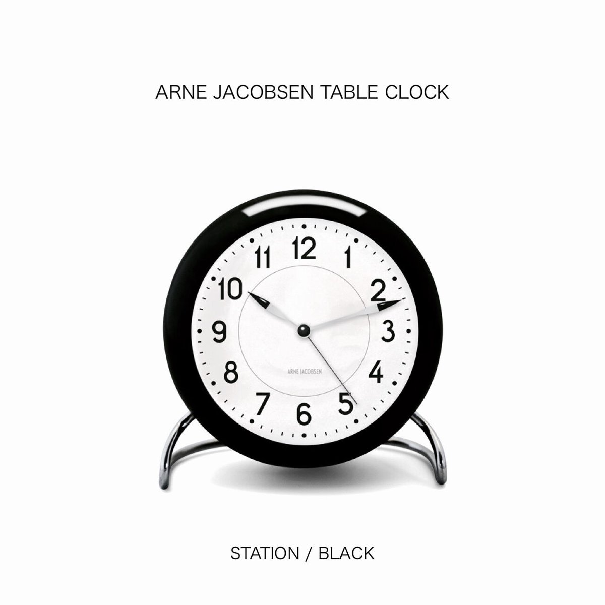 ARNE JACOBSEN TABLE CLOCK / STATION / ブラック 4367 ARNE JACOBSEN TABLE CLOCK / STATION / ブラック 4367