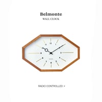 Belmonte / white , black / 電波時計 / 掛け時計 / W33 × H21.5 × D4.5cm