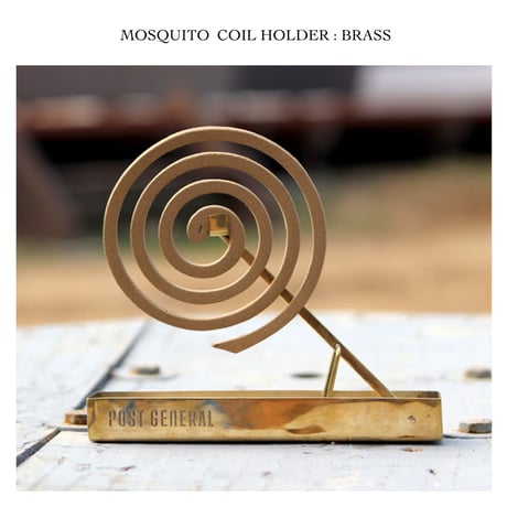 MOSQUITO COIL HOLDER / アイアン , 真鍮それぞれの素材感をそのまま活かした蚊取り線香ホルダー / インダストリアル モスキートコイルホルダー POST GENERAL