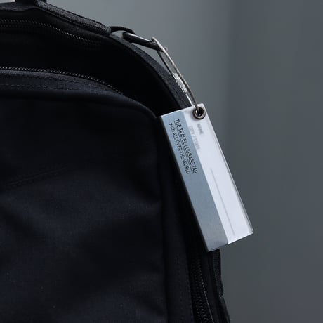ALUMINUM TRAVEL LUGGAGE TAG / アルミナムトラベルラゲッジタグ / GRAY ,  BLACK