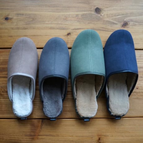 warm's room slipper / Mサイズ , Lサイズ / 冬の日常が少し変わる上質な履き心地のボア ルームシューズ / beige , khaki , nayy , gray