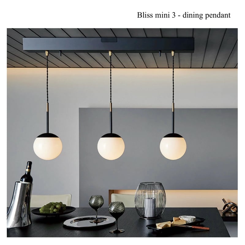 Bliss mini 3-dining pendant / ガラスペンダントライト / ダイニ