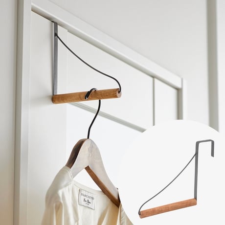 DOOR HANGER HOOK / インテリアに馴染みやすいデザインのドア掛けフック / アイアンシリーズ