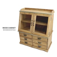 WOOD CABINET /サイズ W510XD240XH570mm  アイアン ガラスショーケース マルチキャビネット アンティーク ブロカント キッチン収納