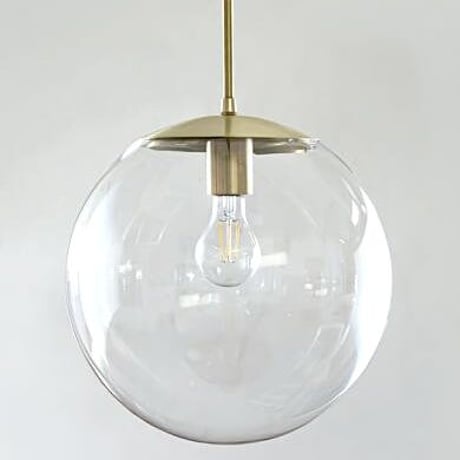 AXCIS LOSKA / サイズ L / clear , white / 直径約30cmのペンダントライト / ダイニング照明 リビング照明 キッチン照明  / E26口径 LED電球専用