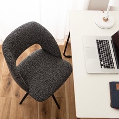 Stylish Design fabric chair Turn / GY , DGY / ファブリック / ダイニングチェア