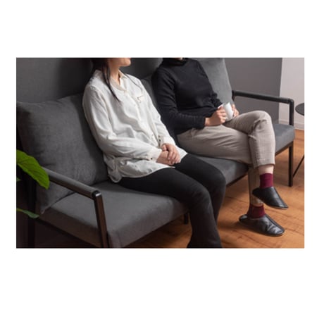 CORDUROY SEAT 3P SOFA / ラフなコーデュロイシートとスタイリッシュなフレームのソファ / BEIGE , GRAY