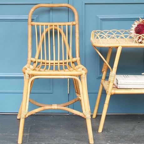 RATTAN DINING CHAIR / シルエットが綺麗なラタン ダイニング チェア  /  JUGLAS / ユグラ ラタン家具