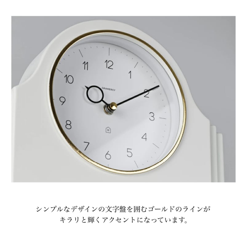 置時計 テーブルクロック フェミニン ビンテージ クラシカル Malanie