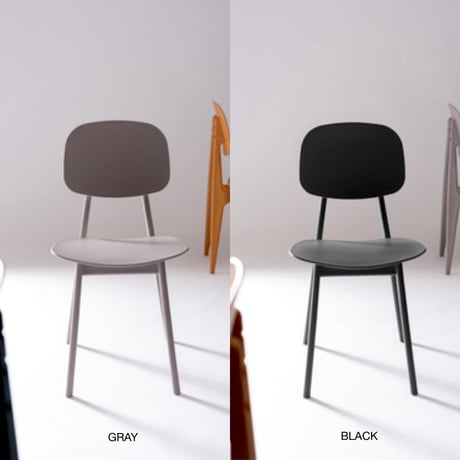 standard design chair 04 / シンプルでスタンダードなデザインチェア /  yellow , GRAY , green , BLACK