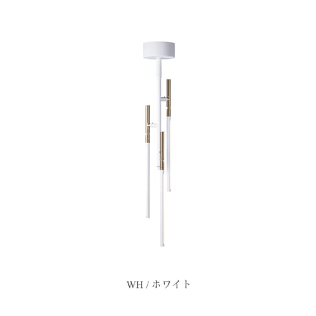 vision 3 LED-ceiling lamp / 暖色 白色調色切替可能な3灯シーリングランプ / WHITE , BLACK / LED内蔵照明