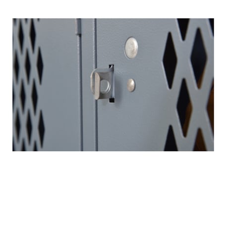 Locker chest 04 / IVORY , GRAY / ロッカーをイメージしたインダストリアルな雰囲気のスチールチェスト / 4杯 / ビンテージインテリア / 収納家具