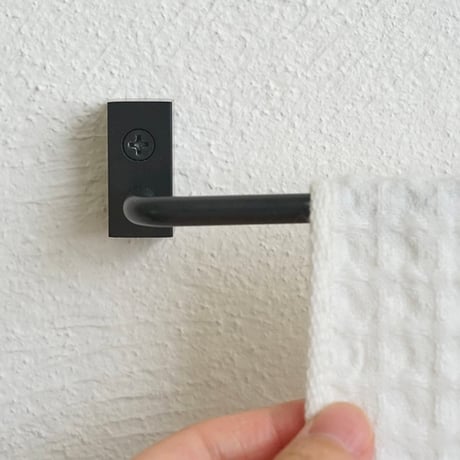 VOL IRON TOWEL LONG HANGER / スタイリッシュなハウスパーツ / IRON BLACK