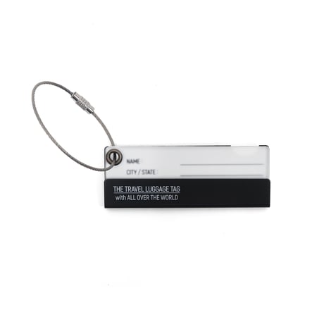 ALUMINUM TRAVEL LUGGAGE TAG / アルミナムトラベルラゲッジタグ / GRAY ,  BLACK