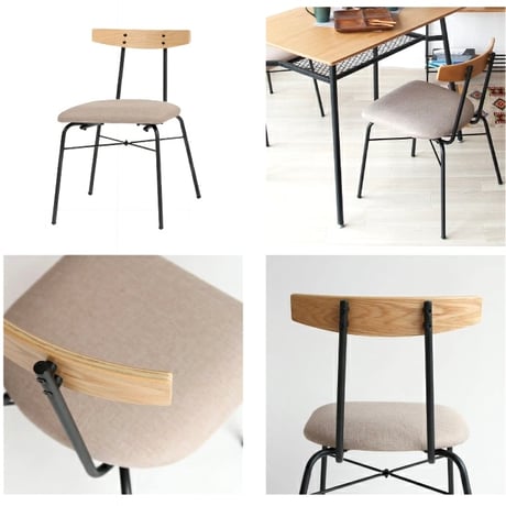 fabric chair / チェア / ファブリック NA / OAK / ダイニングチェア / adap W485×D485×SH440mm