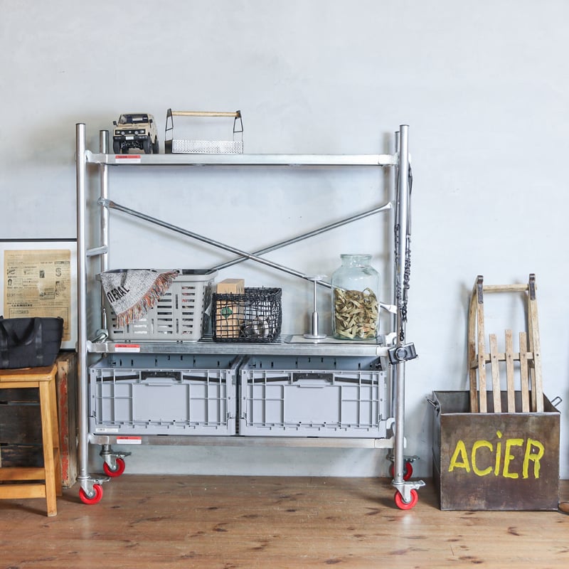 INDUSTRIAL FOLDABLE CRATE 04 / 4 BOXセット / インダスト