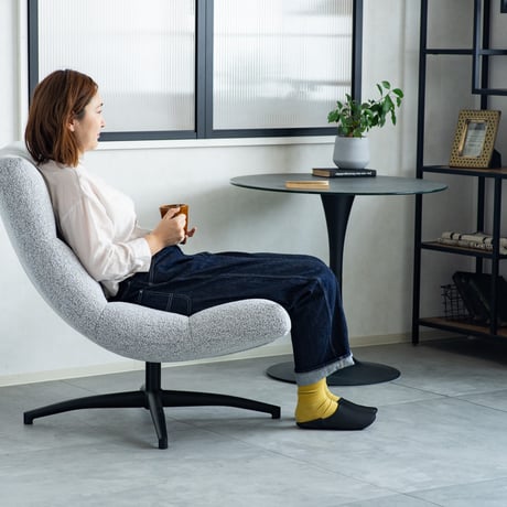 Relax 1P CHAIR / リラックスチェア / 1人掛けチェア / 座面回転式 / LIGHT GRAY , DARK GRAY