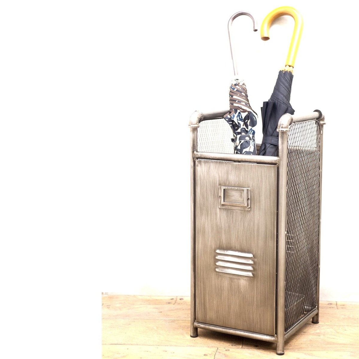 インダストリアル メタル アンブレラスタンド2 傘立て (23032) 玄関収納