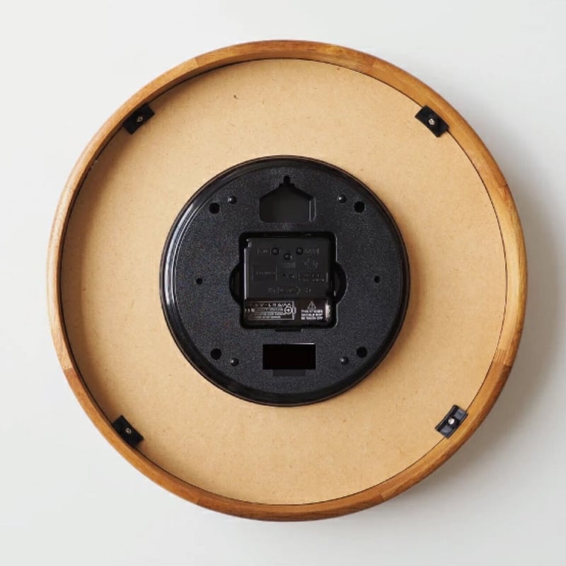 ドイツ製掛け時計素晴らしい木材です　クオーツ WOOD CLOCK 掛け時計 / 電波時計 / GERMAN / φ300xD55mm /